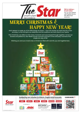 Cover of The Star Malaysia