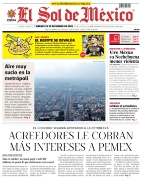 Cover of El Sol de Mexico