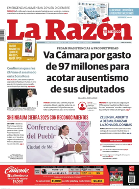 Cover of La Razon de Mexico
