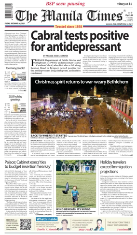 Cover of Manila Times