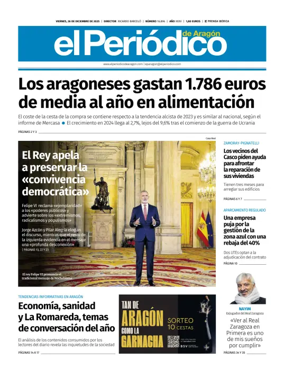 Cover of El Periódico Aragón