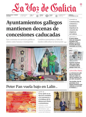 Cover of La Voz de Galicia (Deza)