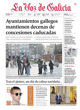 Cover of La Voz de Galicia (Lugo)