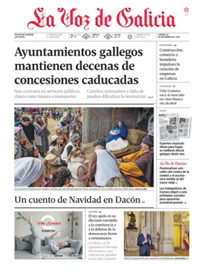 Cover of La Voz de Galicia (Ourense)