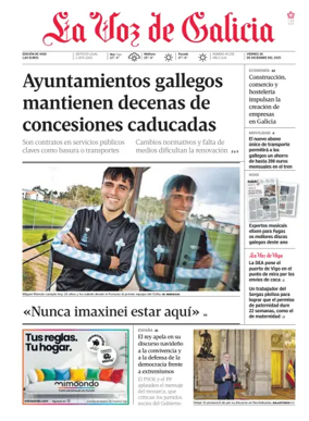 Cover of La Voz de Galicia (Vigo)
