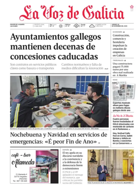 Cover of La Voz de Galicia (Viveiro)