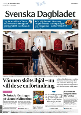Cover of Svenska Dagbladet