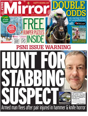 Cover of Daily Mirror (Northern Ireland)