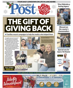 Cover of Lancashire Evening Post