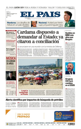 Cover of El Pais (Uruguay)