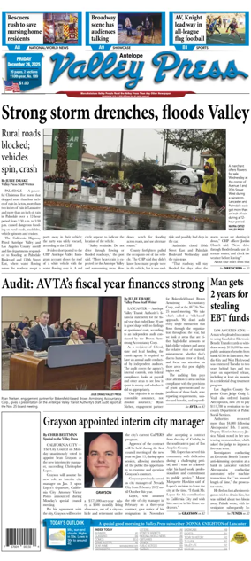 Cover of Antelope Valley Press