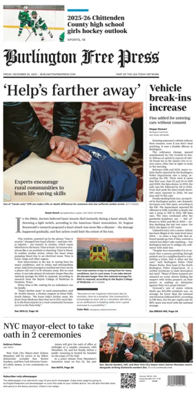 Cover of Burlington Free Press