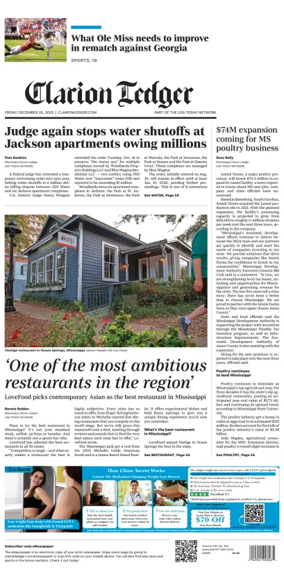 Cover of Clarion Ledger