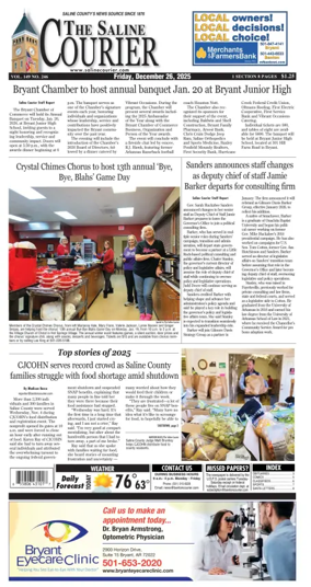 Cover of The Saline Courier