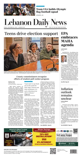 Cover of Lebanon Daily News