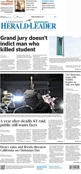 Cover of Lexington Herald-Leader