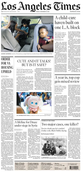 Cover of Los Angeles Times