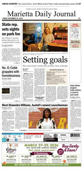 Cover of Marietta Daily Journal