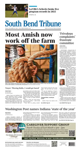 Cover of South Bend Tribune