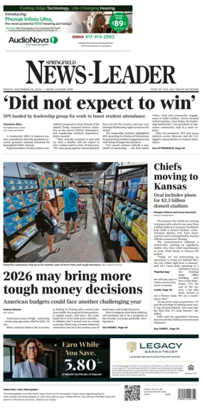 Cover of Springfield News-Leader