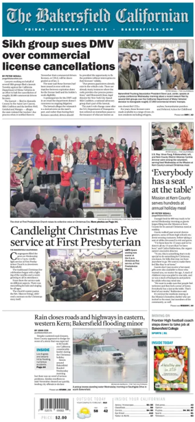 Cover of The Bakersfield Californian