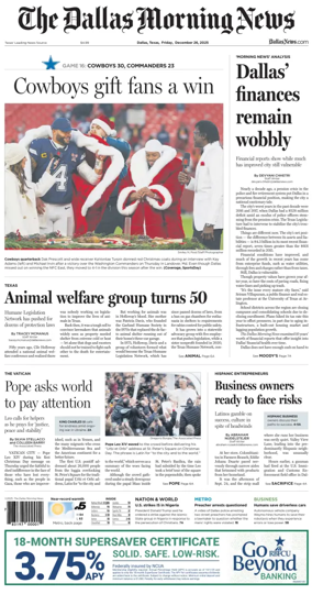 Cover of The Dallas Morning News