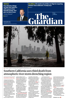 Cover of The Guardian (USA)