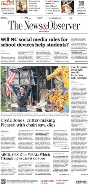 Cover of The News & Observer