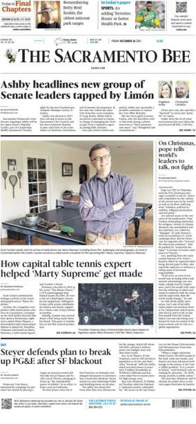 Cover of The Sacramento Bee