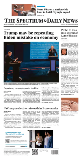 Cover of The Spectrum & Daily News