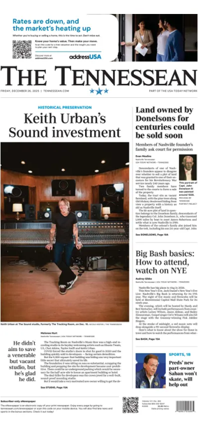 Cover of The Tennessean