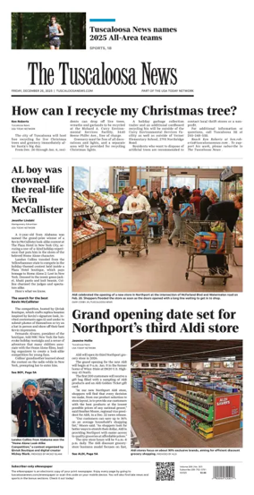 Cover of The Tuscaloosa News