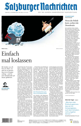 Cover of Salzburger Nachrichten