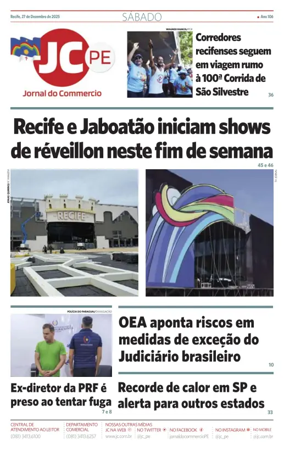 Cover of Jornal do Commercio