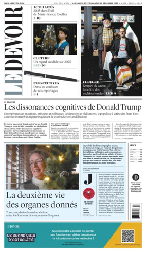 Cover of Le Devoir