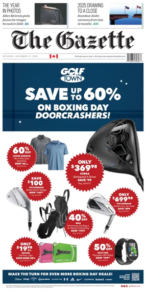 Cover of Montreal Gazette