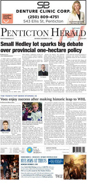 Cover of Penticton Herald