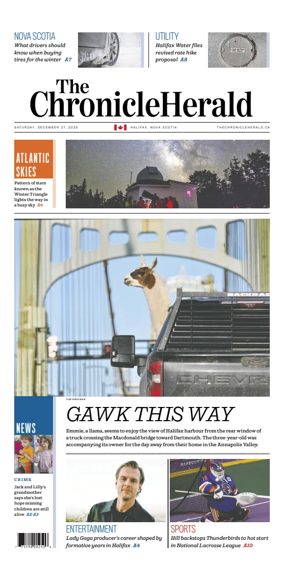 Cover of The Chronicle Herald (Provincial)