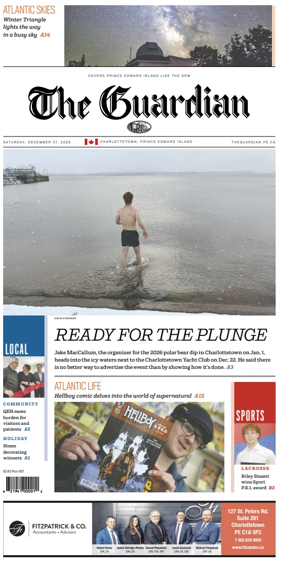 Cover of The Guardian (Charlottetown)