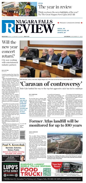 Cover of The Niagara Falls Review