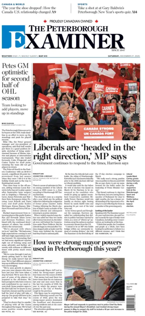 Cover of The Peterborough Examiner