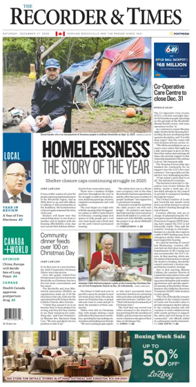 Cover of The Recorder & Times (Brockville)