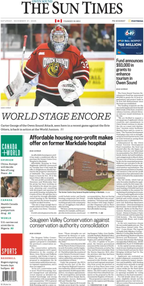 Cover of The Sun Times (Owen Sound)