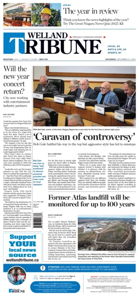 Cover of The Welland Tribune