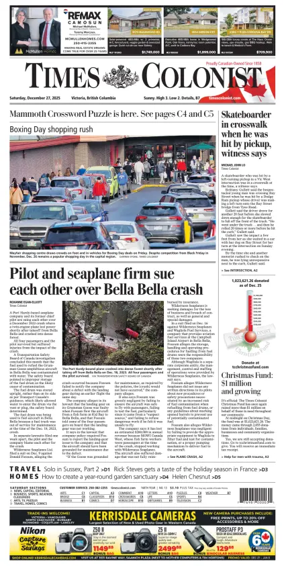 Cover of Times Colonist