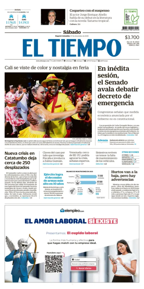 Cover of El Tiempo (Bogota)