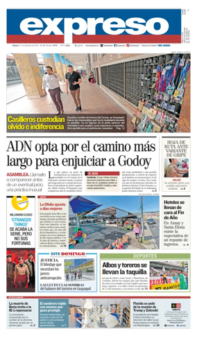 Cover of Diario Expreso