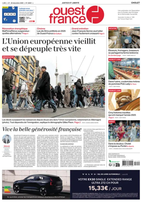 Cover of Ouest France (Cholet)