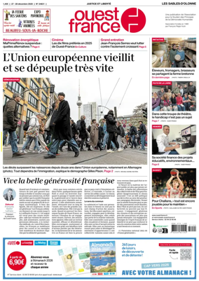 Cover of Ouest France (Les Sables-d'Olonne)