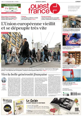 Cover of Ouest France (Lorient)